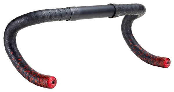 Ruban de Cintre Supacaz Super Sticky Kush Star Fade Rouge avec Bouchons