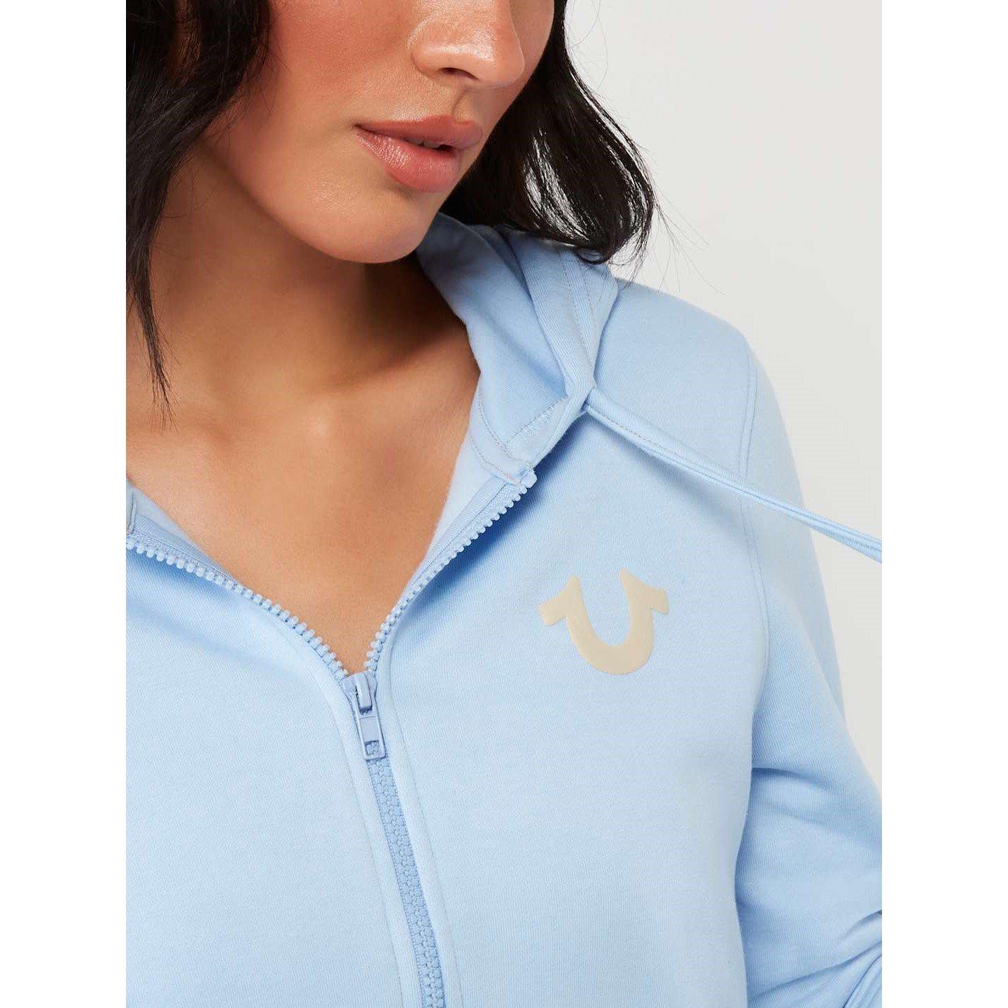 True Religion TR Buddha Full Zip Fleece Top Womens