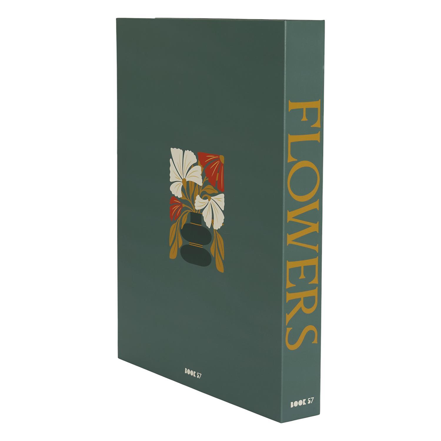 LIVRE RANGEMENT DECO BEAUTY ET FLOWERS 33X25CM