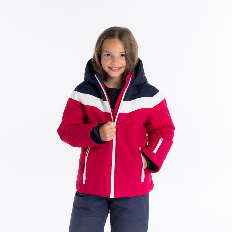 Blouson de ski rouge Fille