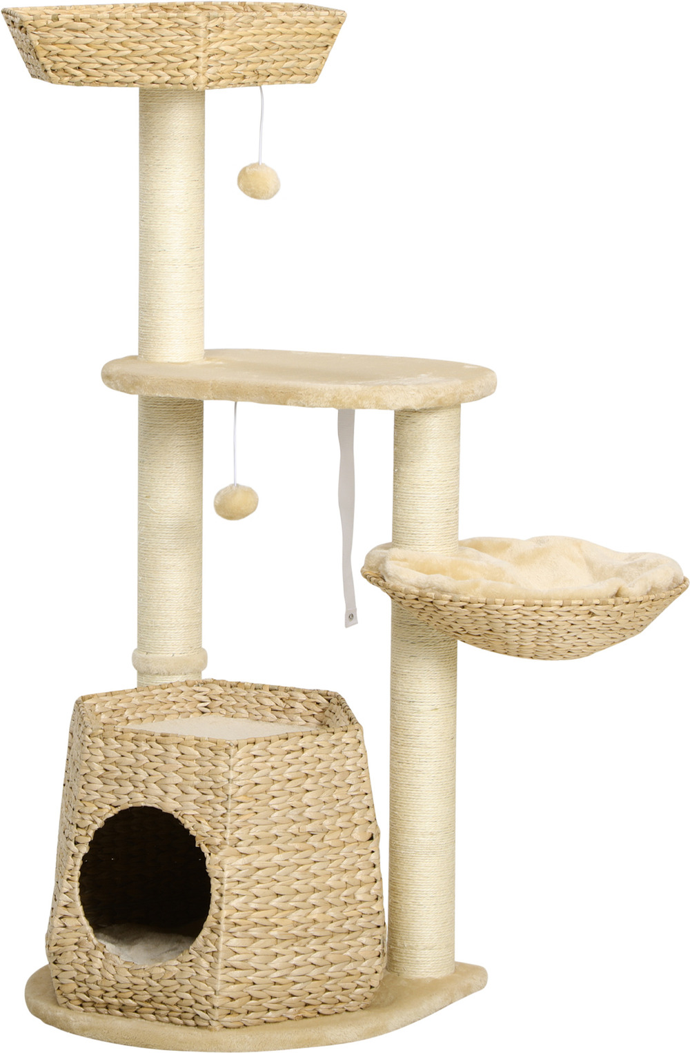 Arbre à chat style cosy chic - 50l x 50l x 119h cm