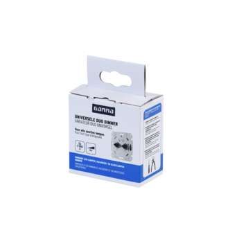 GAMMA inbouw duodimmer LED/SPAAR universeel