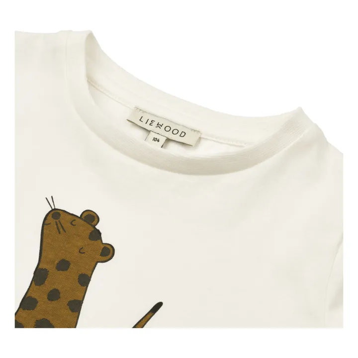 Liewood T-shirt Apia Léopard Bébé | Blanc