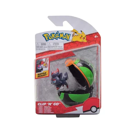 Jazwares Pokemon Clip N Go Pokéball mit Figur (5 cm), 1 Stück, 6-fach sortiert