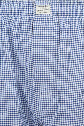 Steppin' Out Boxershort Dobby Ruit Blauw SM1601.0017-2000 kopen