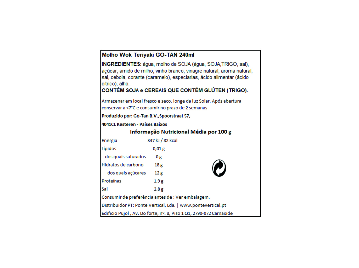MOLHOS GO TAN WOK TERIAKI 240ML