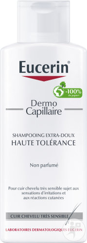 Eucerin DermoCapillaire Shampoing Haute Tolérance Cuirs Chevelus Hypersensibles 250ml