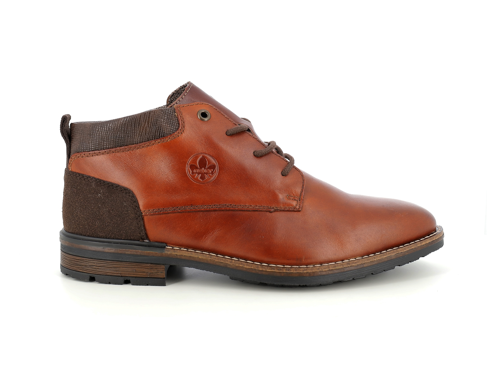 Rieker-B1301 Cuir Cognac