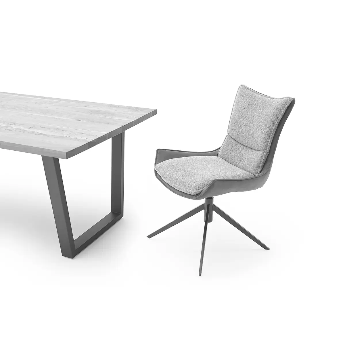 Stuhl Kitami anthrazit,grau,schwarz