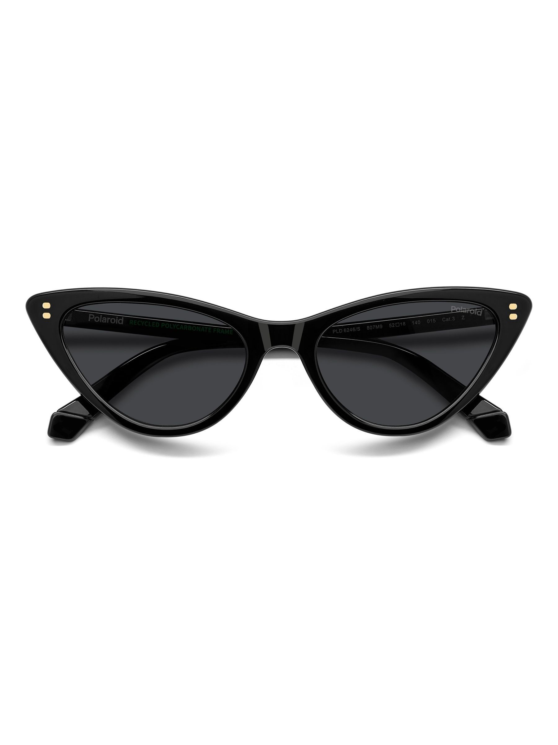 Polaroid Cat Eye Black Sunglasses