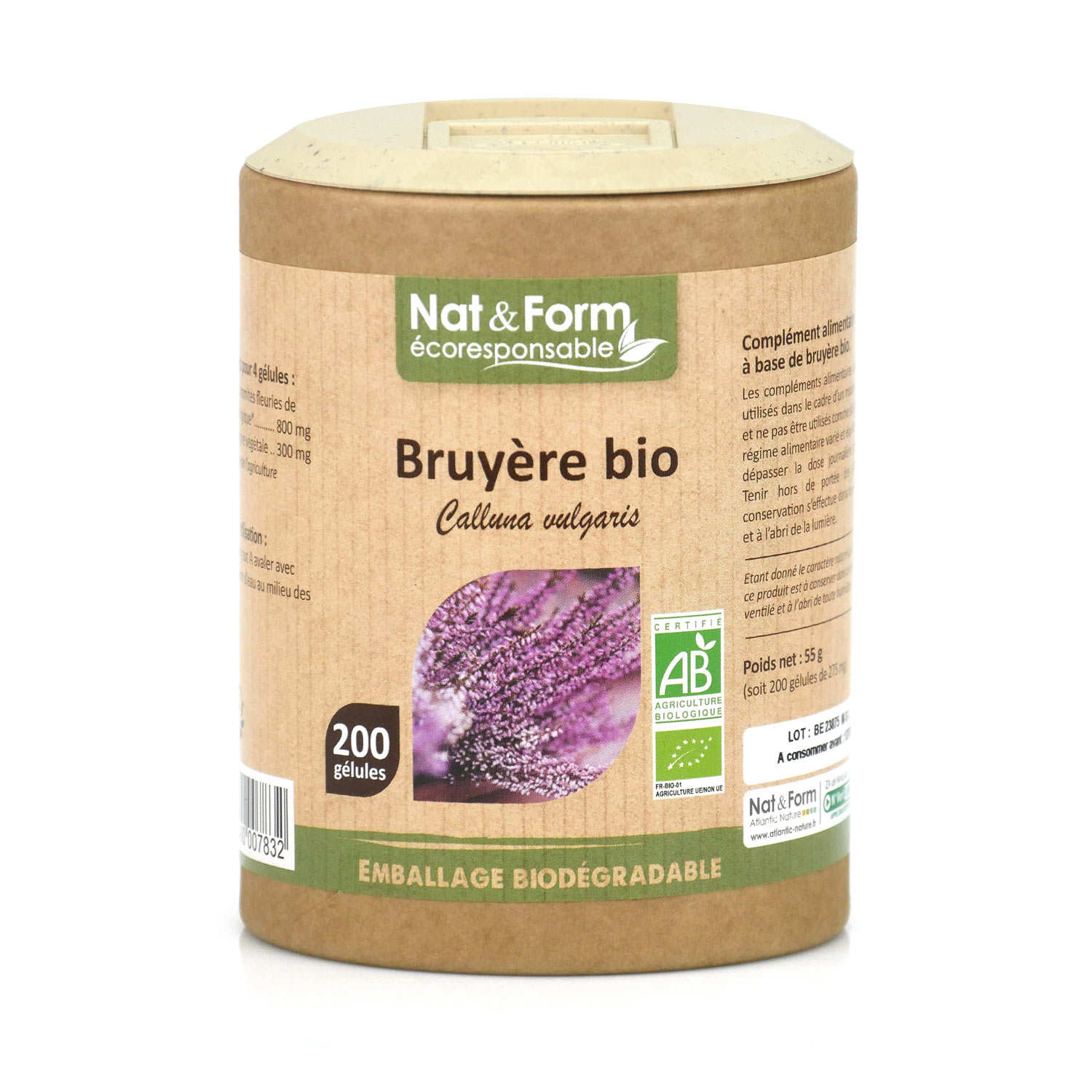 Bruyère bio - 200 gélules de 275mg