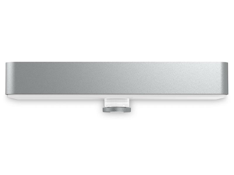 Steinel Wandleuchte Xsolar SOL-O mit Sensor Silber Solar Leuchte mit Bewegungsmelder
