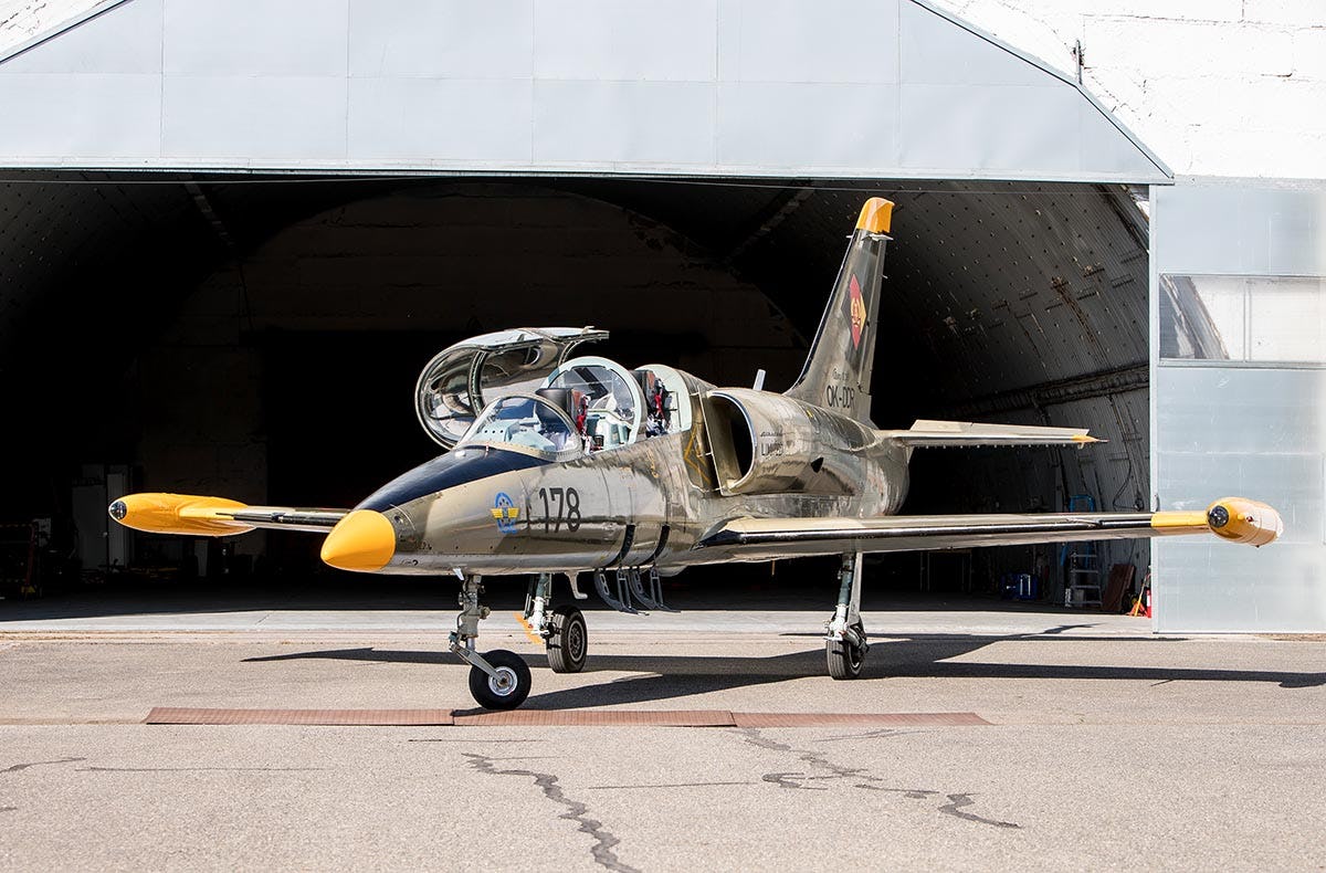 Jet Fliegen L-39 in Aosta