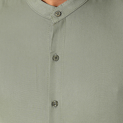 Chemise Manches Longues Vert Kaki