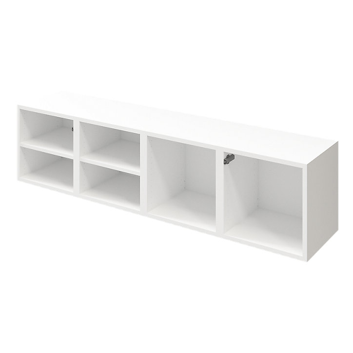 Meuble TV blanc GoodHome Atomia H. 37,5 x L. 150 x P. 37 cm