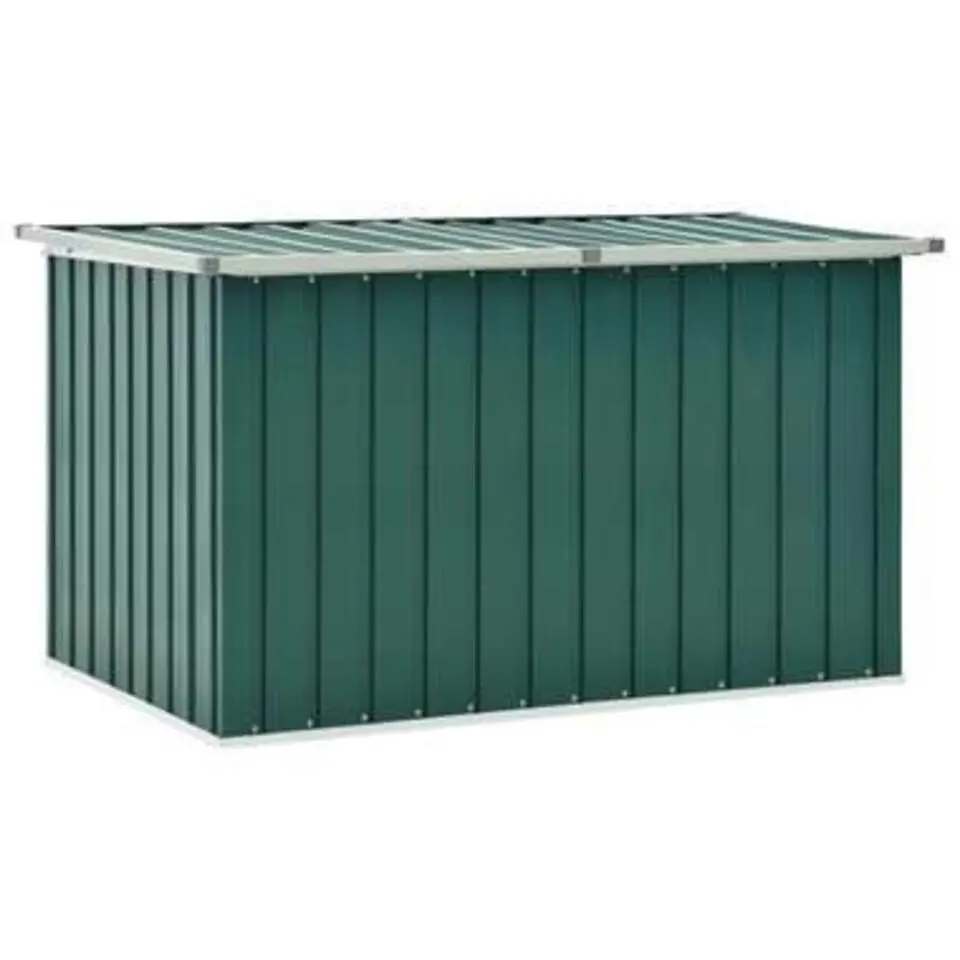 vidaXL - Opslagkist - Groen - Staal - 149 x 99 x 93 cm