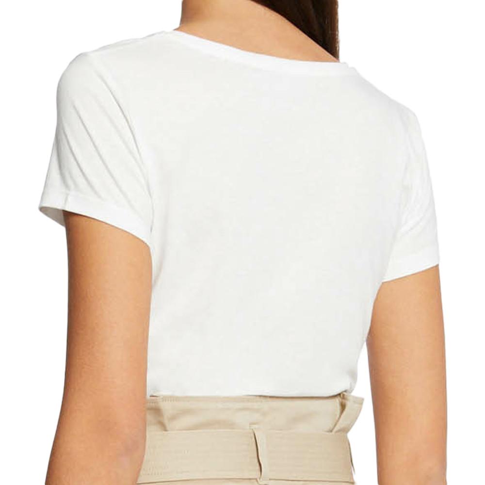 Morgan T-shirt Blanc Femme Morgan Dgana