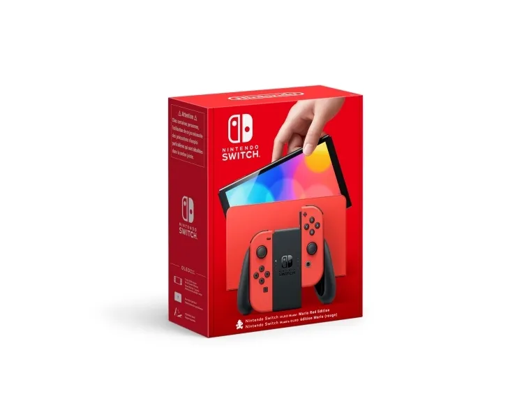 Nintendo Switch OLED - Mario Red Edition - Spilkonsol - Full HD - Mario Red
