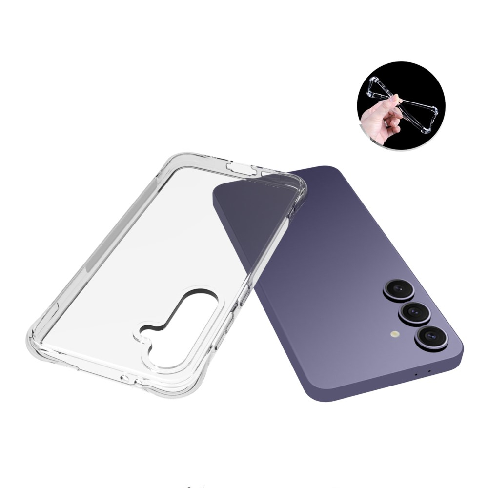 Samsung Galaxy S24 FE Gummi Hülle Air Cushion Fallschutz - Transparent