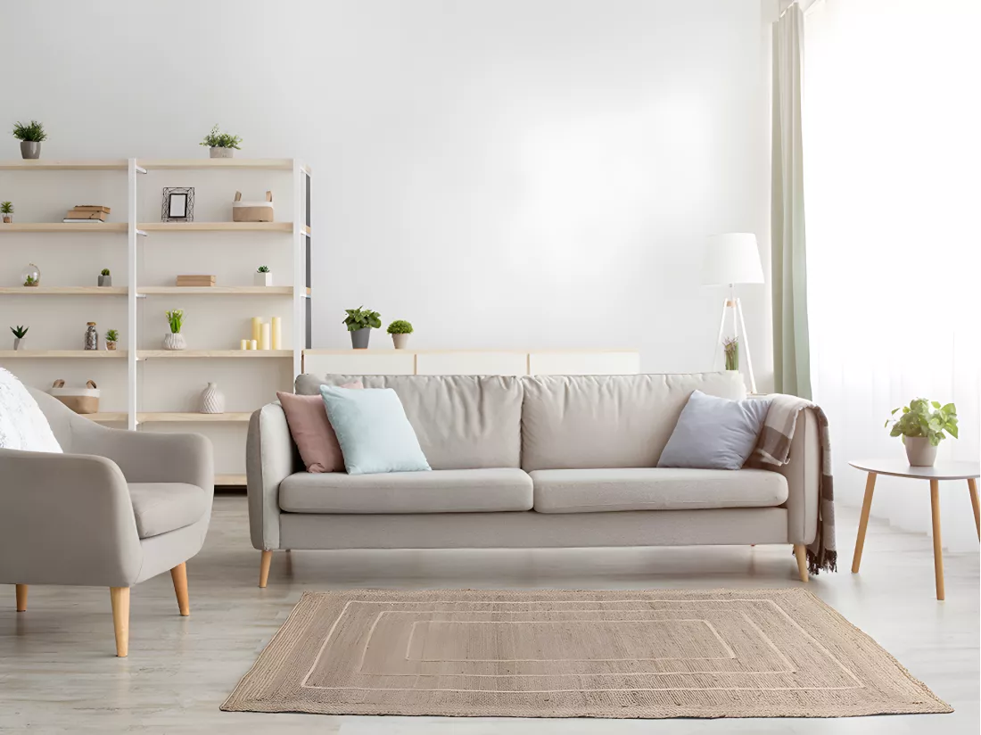 Tapis en jute tissé à la main NAIDA - 160 x 230 cm - Coloris naturel