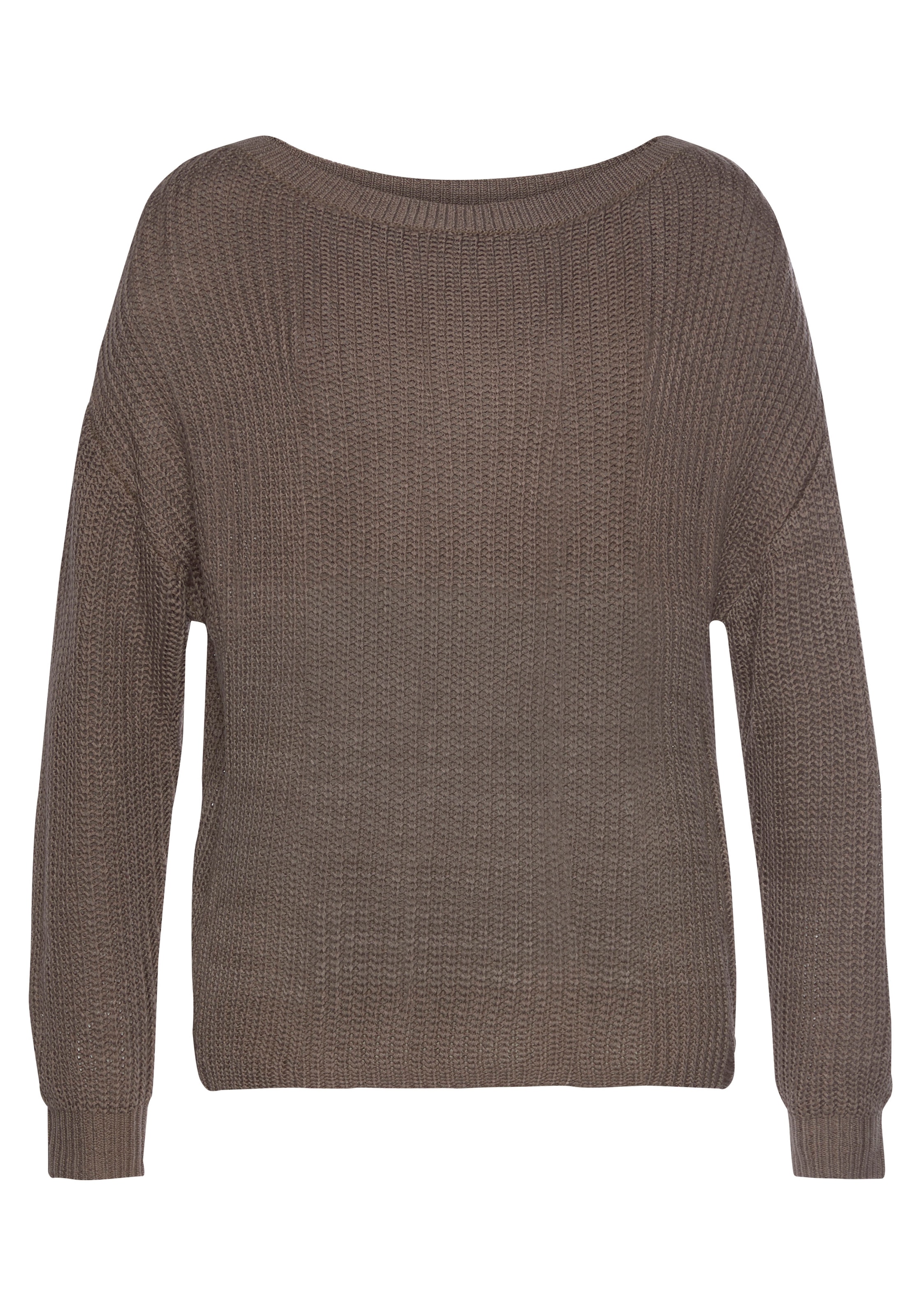 LASCANA Strickpullover , mit überschnittenen Schultern, lässiger Damenpullover, Basic