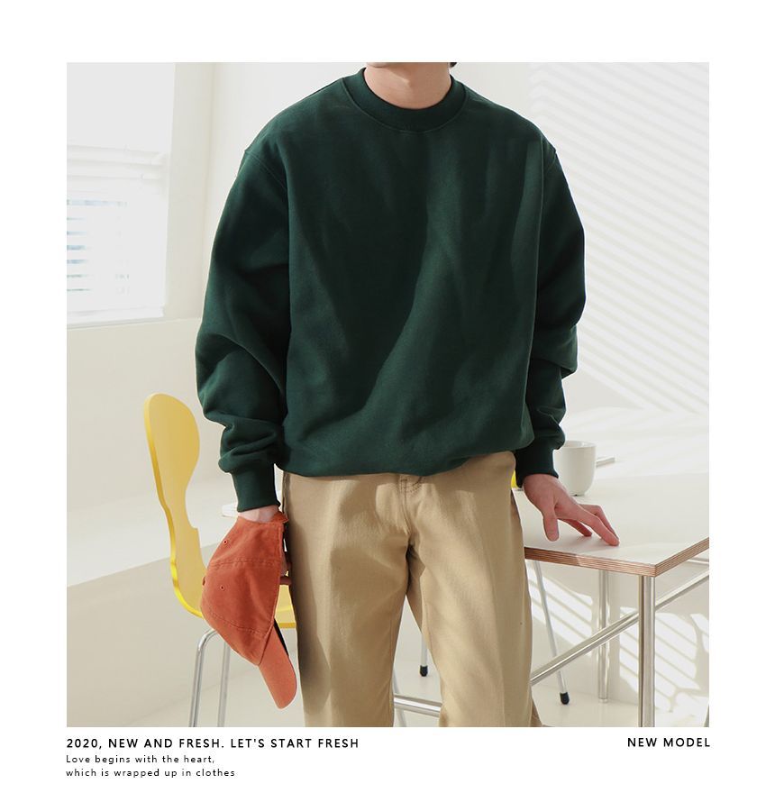 Okwano - Sweatshirt met ronde hals en losse pasvorm