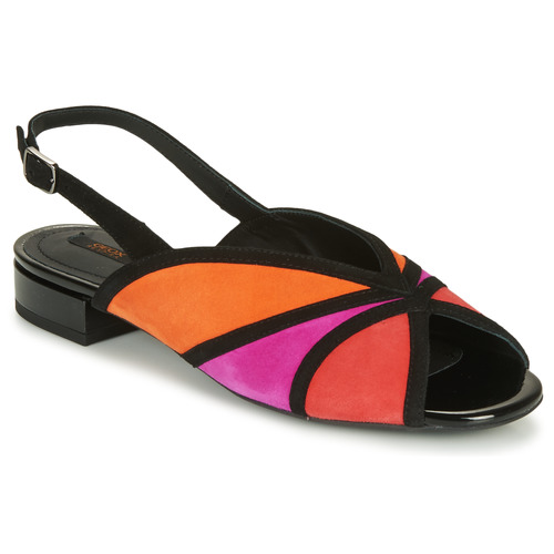 Geox - D WISTREY SANDALO - Noir / Rouge / Rose