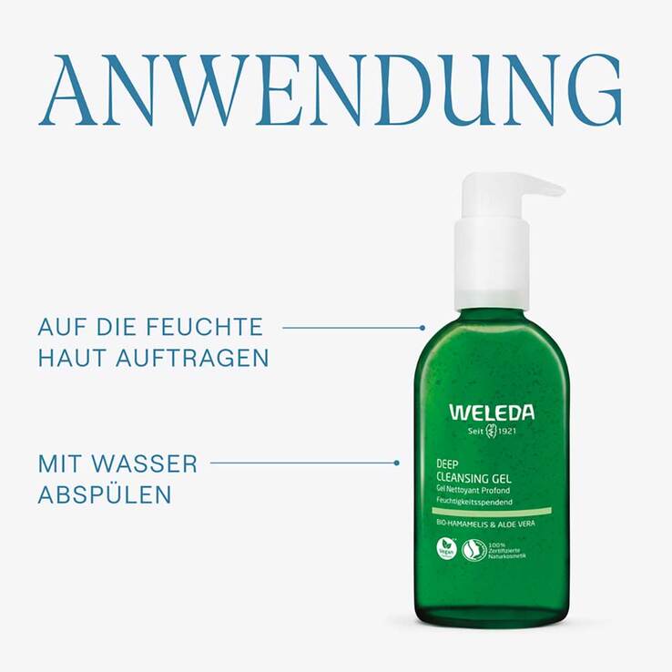 Weleda Deep Cleansing Gel mit Flasche, 150 ml