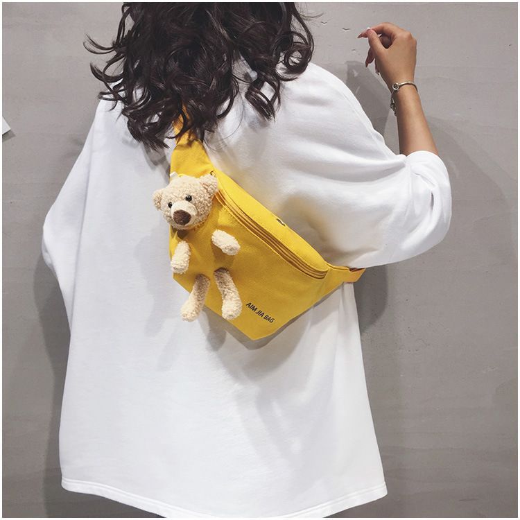 Velocia - Canvas heuptas met pluche letters