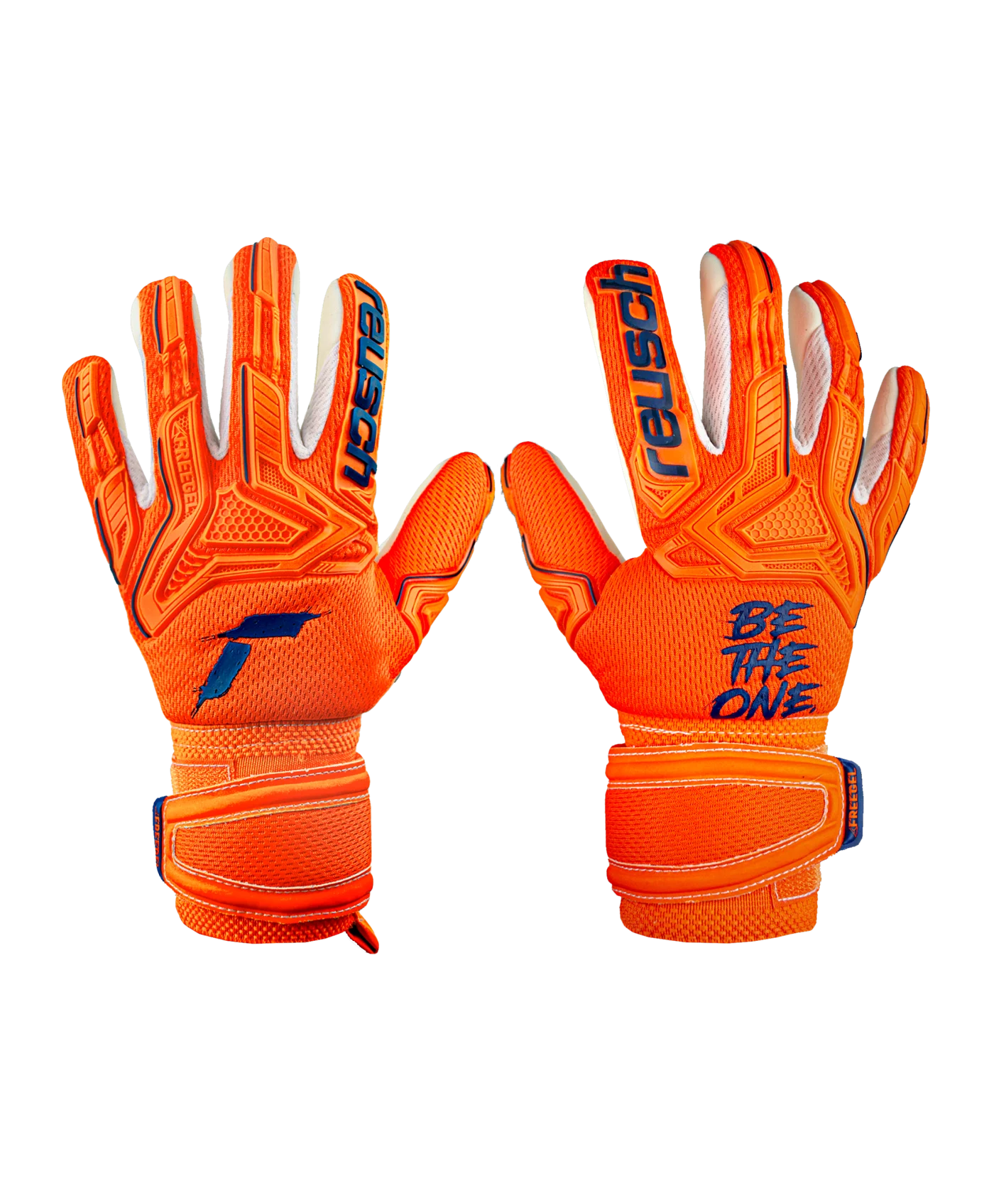 Reusch Attrakt Freegel Silver TW-Handschuhe Kids Orange Blau F2290