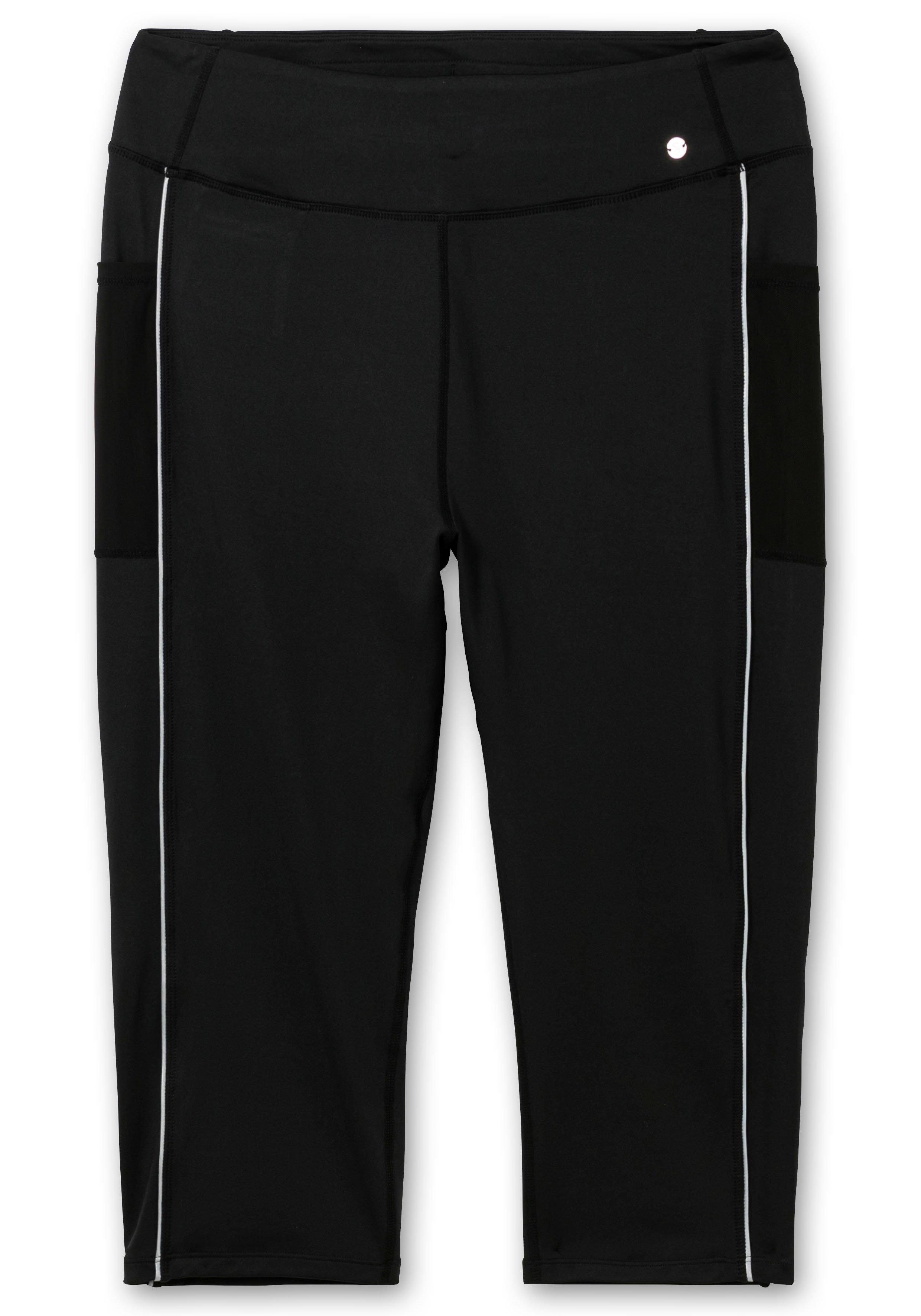 Sporthose in Caprilänge, mit Kontraststreifen