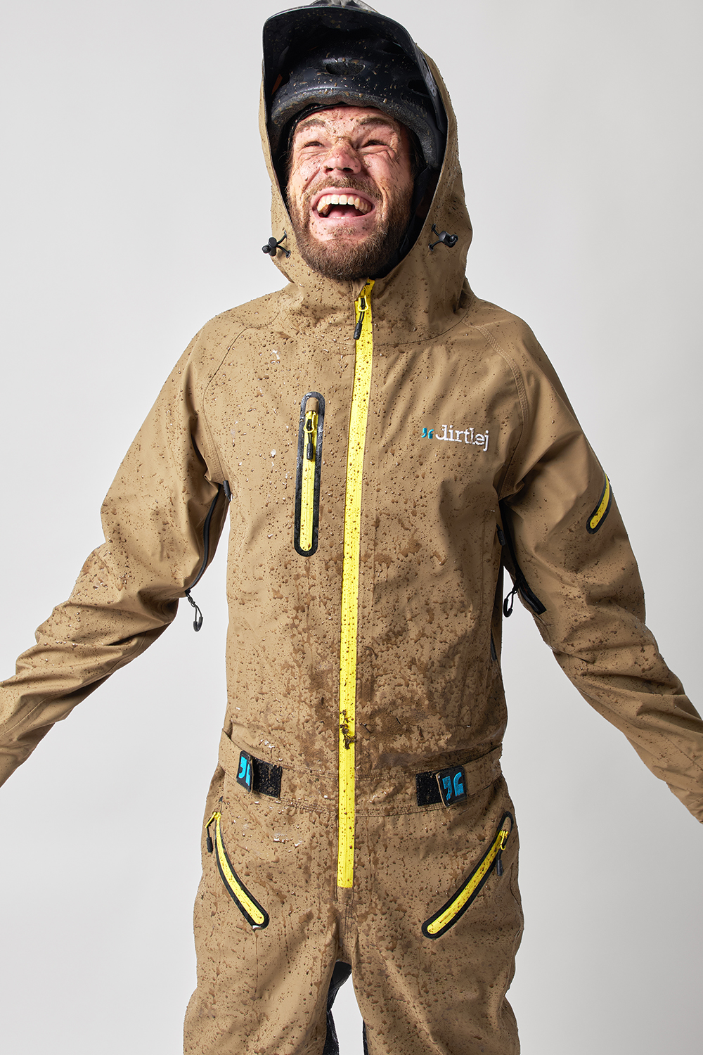 Dirtlej Dirtsuit Core Edition heldragt med lange ben beige
