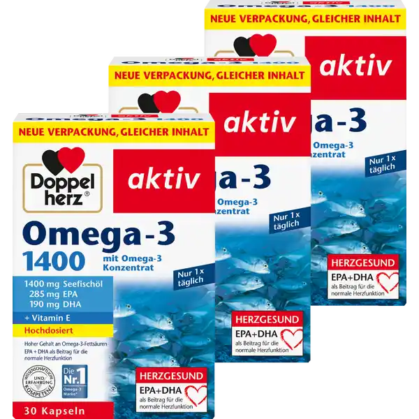 aktiv Omega-3 1400 Kapseln Großpackung