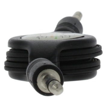 Q-Link Kabelroller Audio Jack 0,75 Meter Zwart