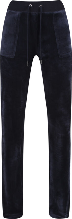 Juicy Couture Del Ray Classic Velour Pant Pocket Design Night sky