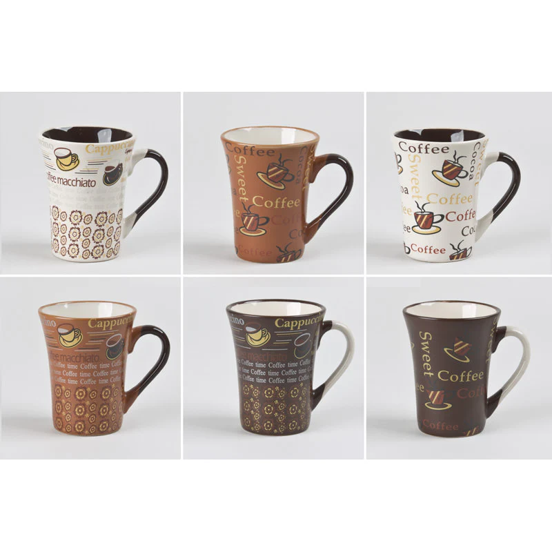 Coffret 6 tasses Collector 15 cl décors assortis Table passion