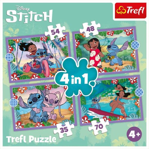 Puzzle Disney Lilo & Stitch 4 in 1 285x205mm
