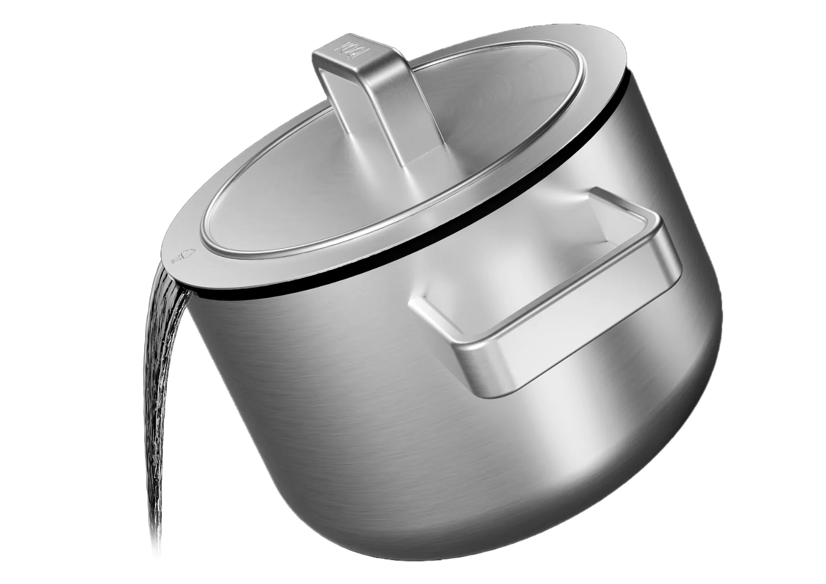 KOQI Downdraft Pannenset Uma 3-Ply 4-delig