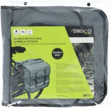 Dresco Dubbele Fietstas 36 Liter - Grijs
