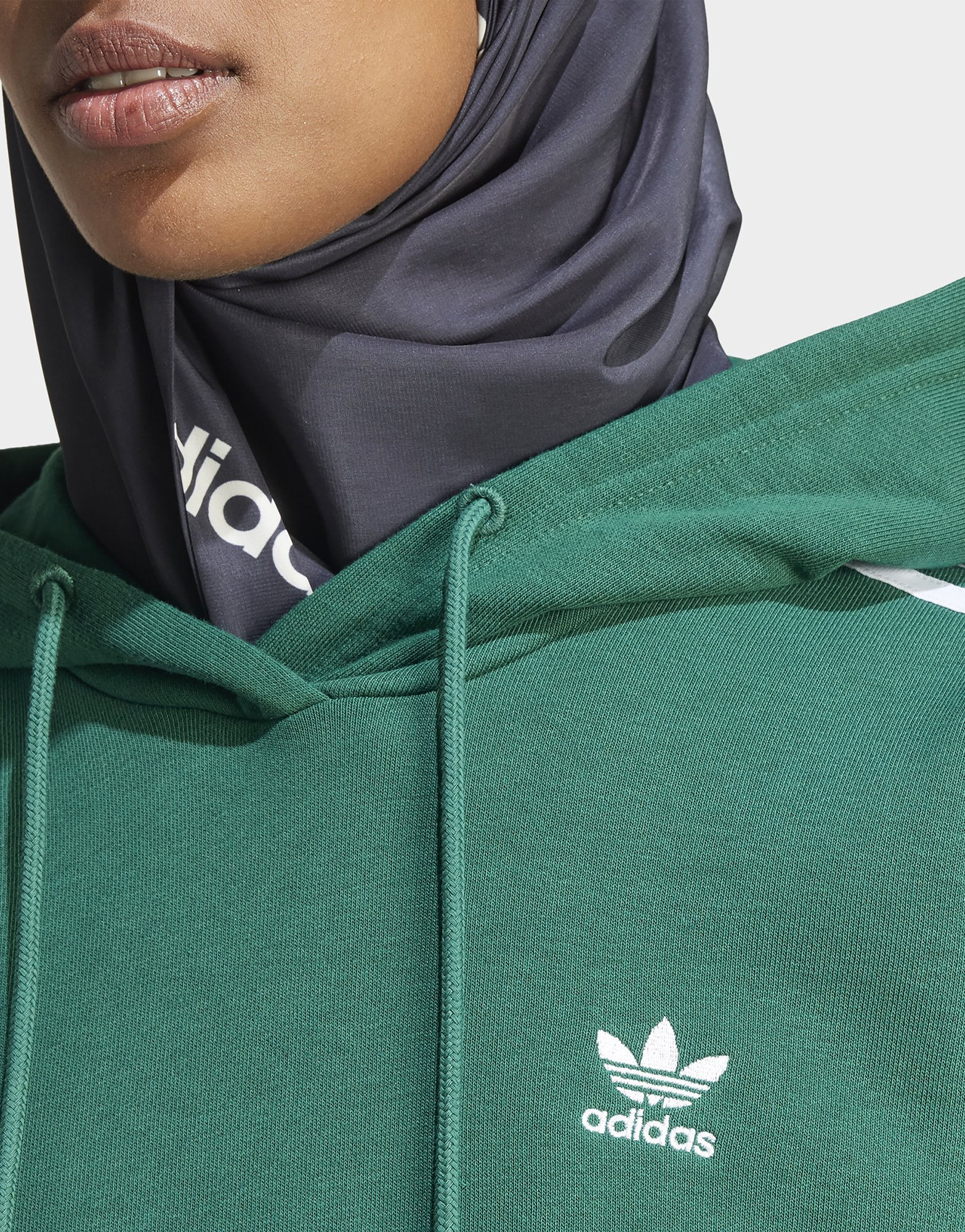 adidas Originals Sweat-shirt à capuche oversize Adicolor 3 bandes