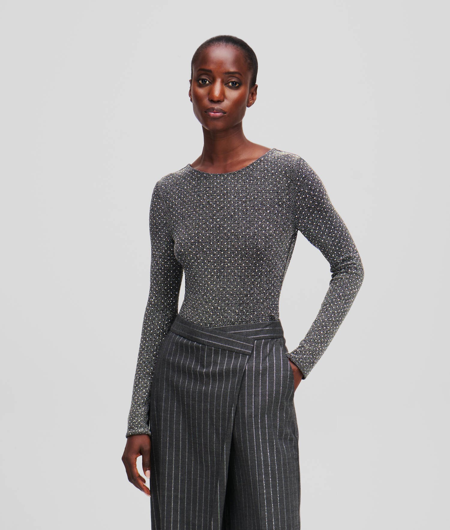 COMBINAISON À STRASS EN LUREX