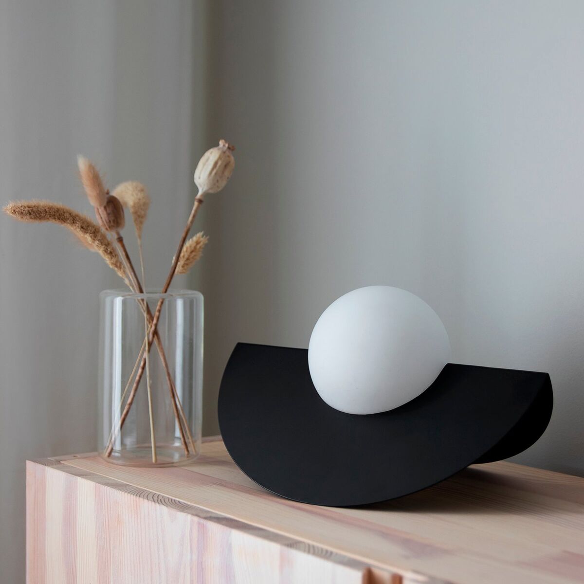 Bordlampe Roccia, svart