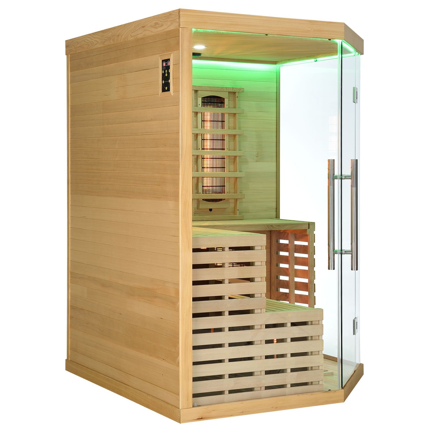Artsauna Infrarotkabine Kiruna150 Dual Technologie – 8 Vollspektrumstrahler & 1 Flächenstrahler