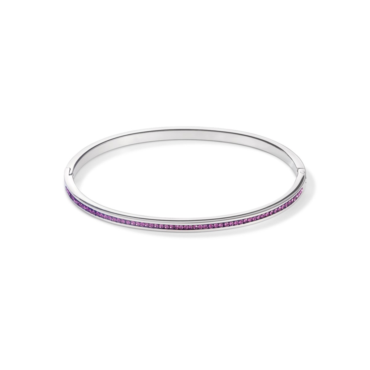 Jonc Coeur de Lion acier cristal violet