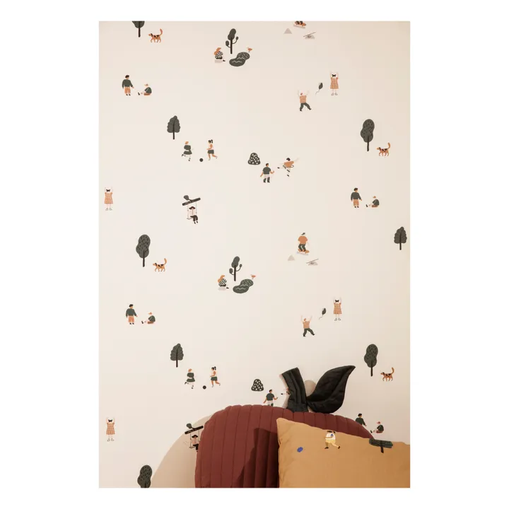Ferm Living Kids Papier peint The Park | Blanc cassé