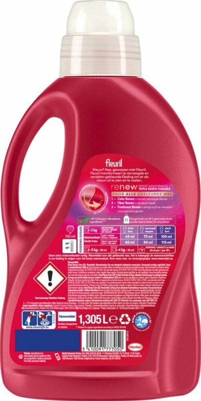 Fleuril - Color - Vloeibaar Wasmiddel - 1,305 Liter - 29 Wasbeurten