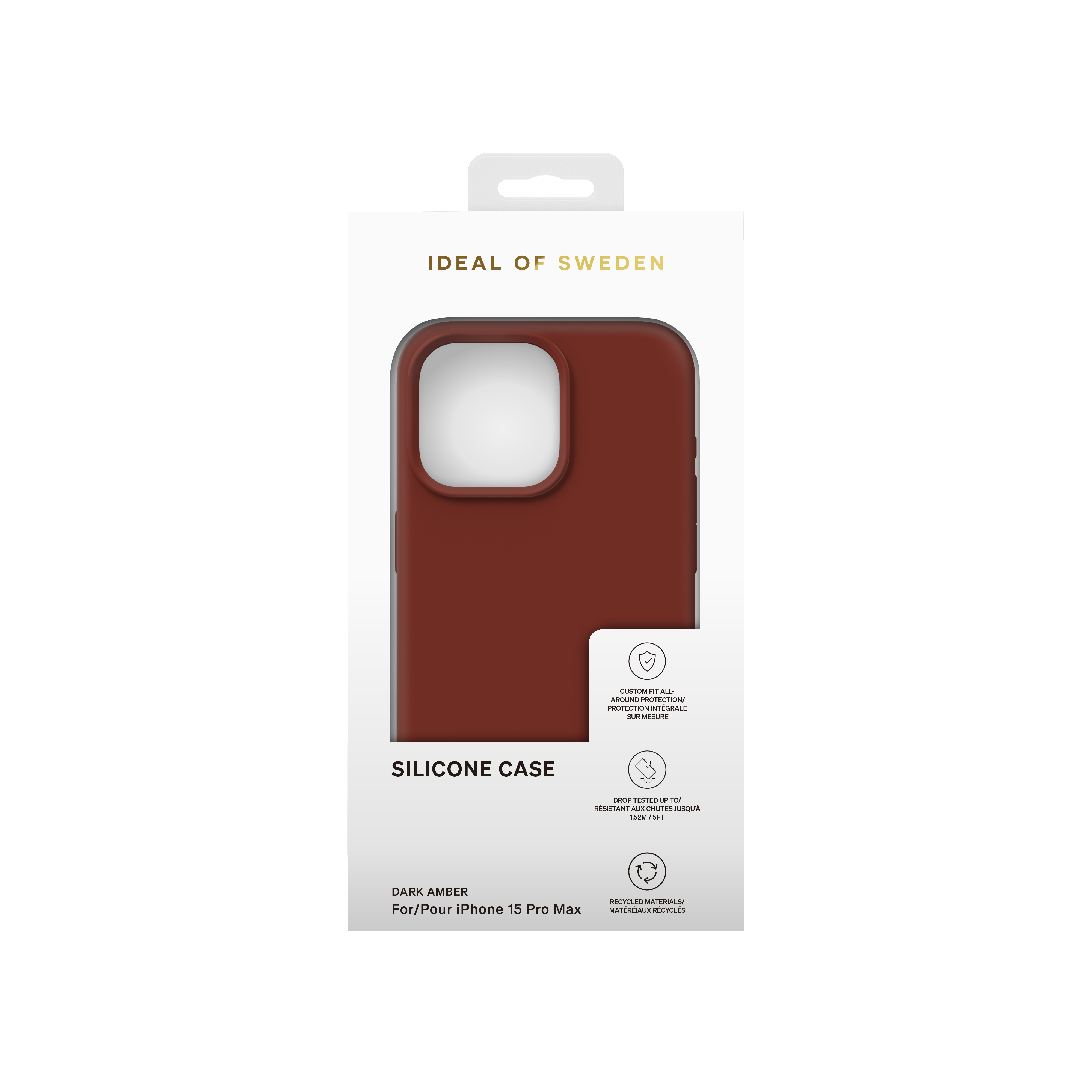 iPhone 15 Pro Max Silikon Hülle Case Recycled (IDSIC-I2367P-489) - Dark Amber