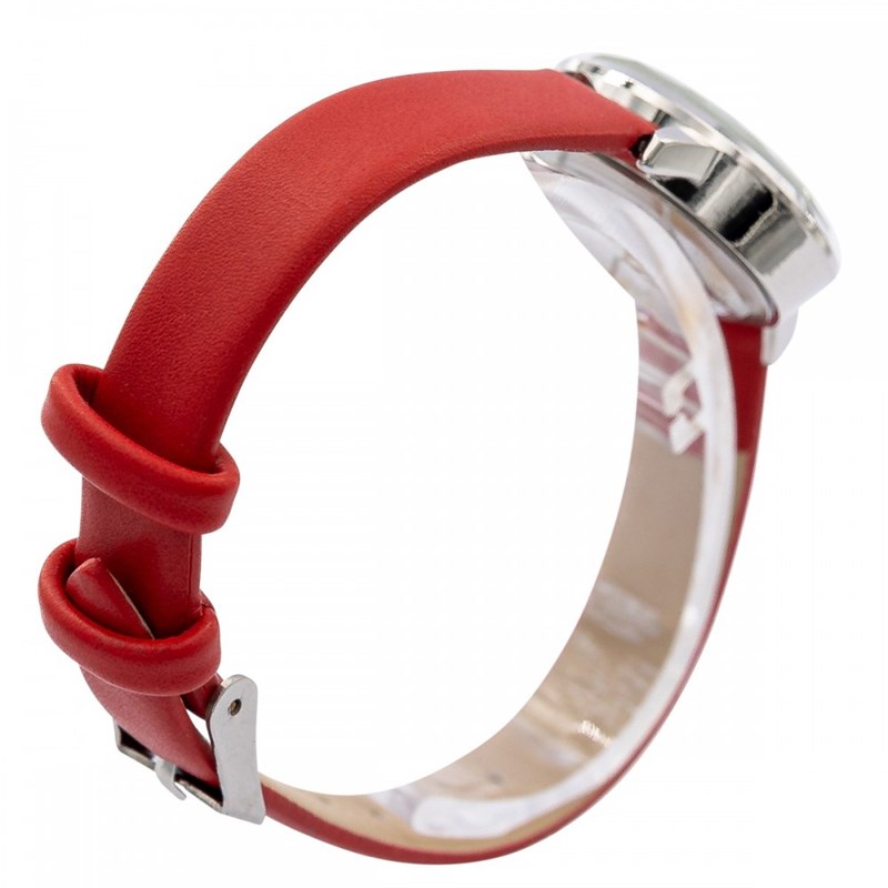 Montre Femme CHTIME bracelet Cuir Rouge