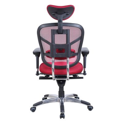 Fauteuil de bureau TECKNET - accoudoirs réglables - appuie-tête réglable - Rouge bordeaux
