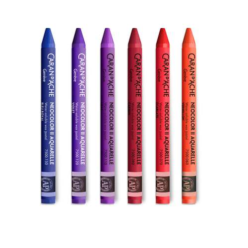 CARAN D'ACHE® NEOCOLOR® II wasservermalbare Wachspastelle, einzeln